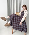 blue×brown / 158cm