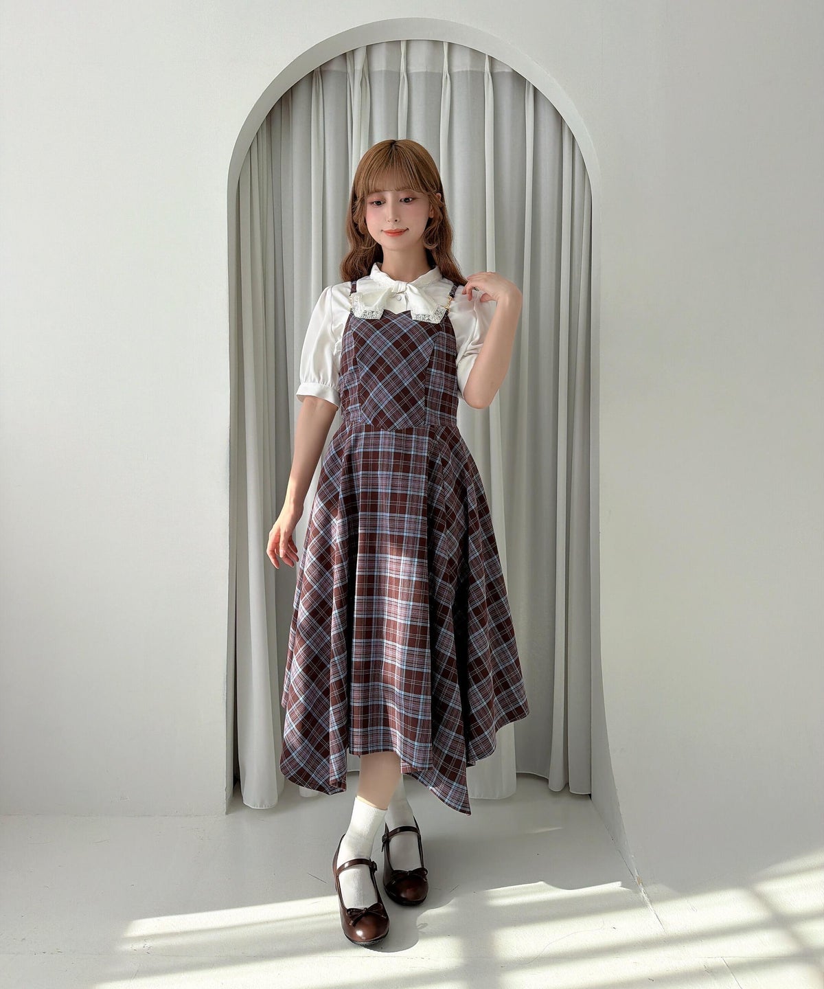 blue×brown / 152cm