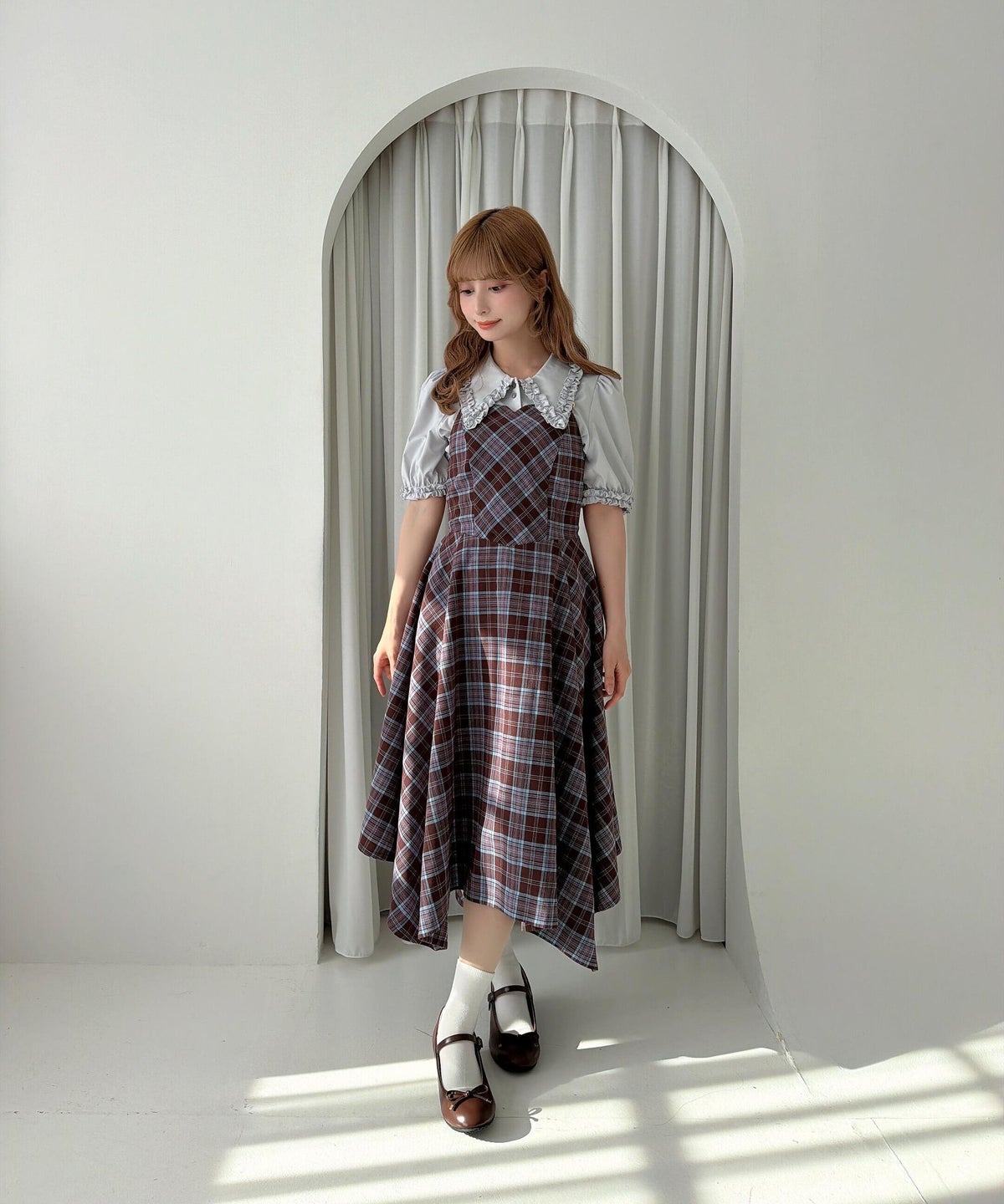 blue×brown / 152cm