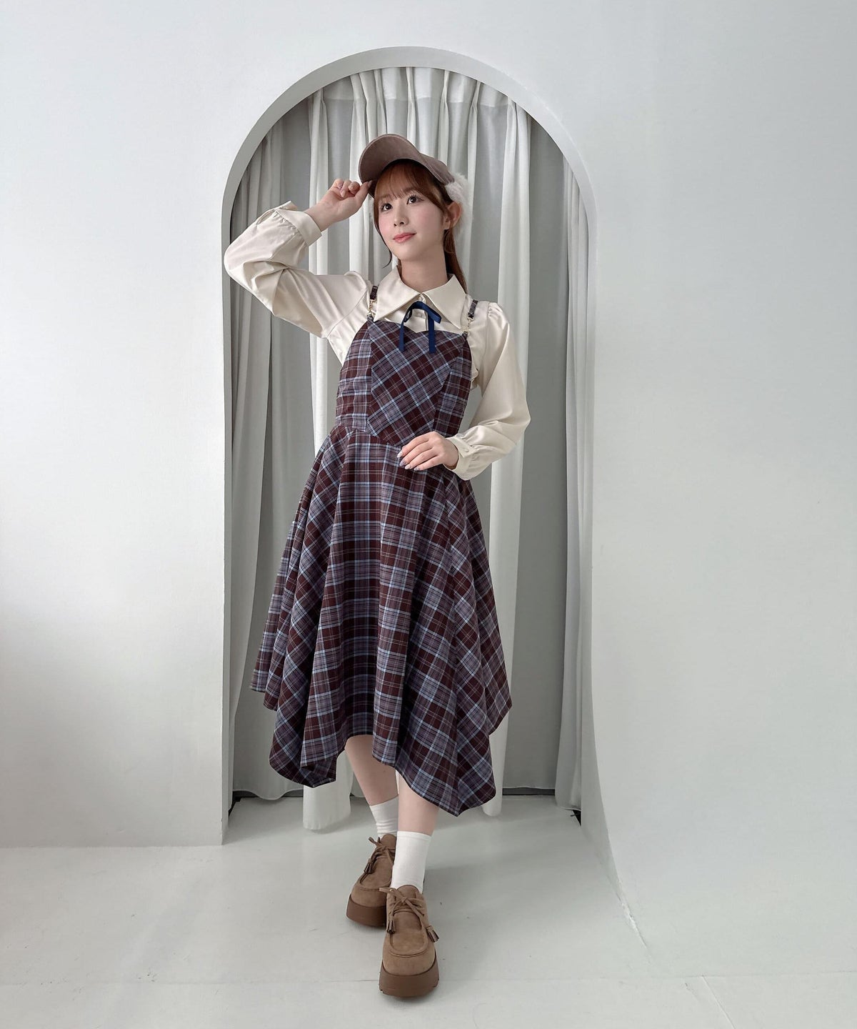 blue×brown / 158cm