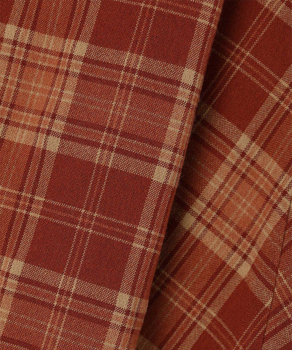 生地アップ (beige×red)