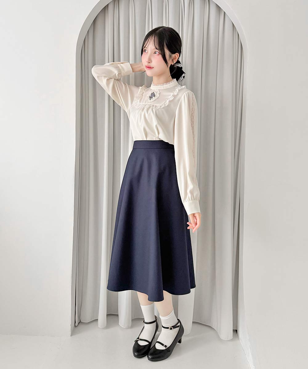 navy / 157cm / 着用サイズ：1 / ベルトを外した状態