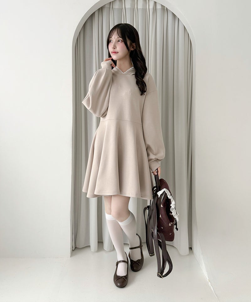 pink beige / 157cm　/リボンを外した状態