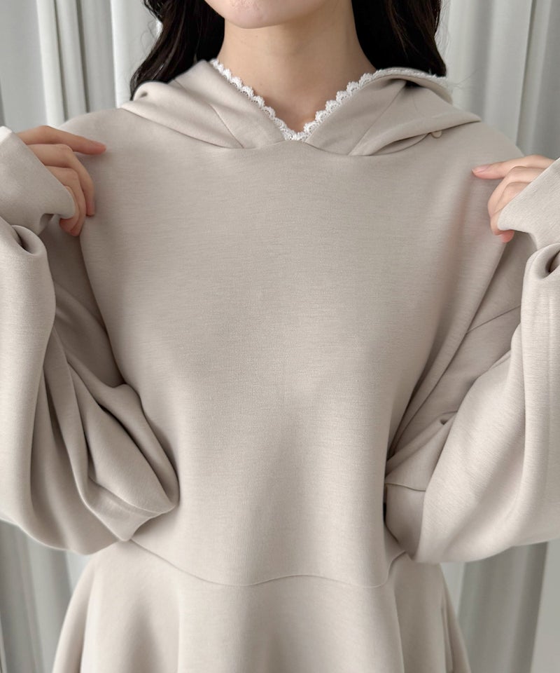 pink beige / 157cm　/リボンを外した状態