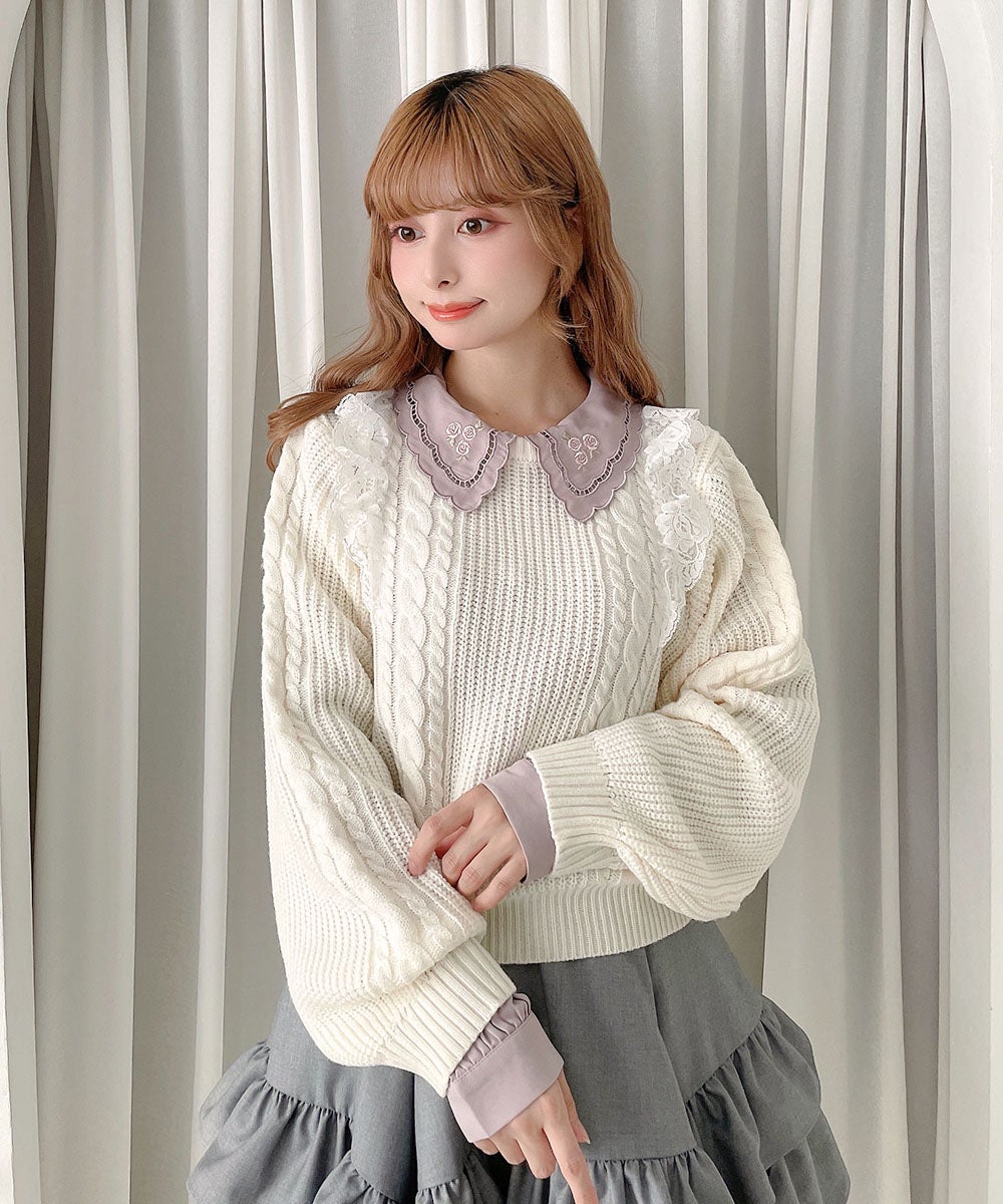 ivory / 152cm / ブラウスとのレイヤード