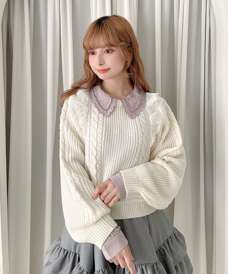 ivory / 152cm / ブラウスとのレイヤード