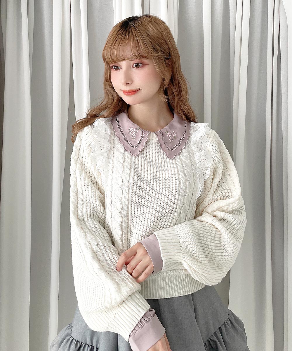 ivory / 152cm / ブラウスとのレイヤード