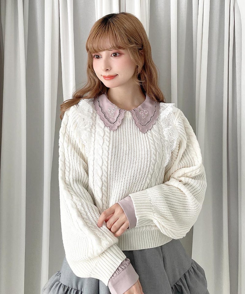 ivory / 152cm / ブラウスとのレイヤード