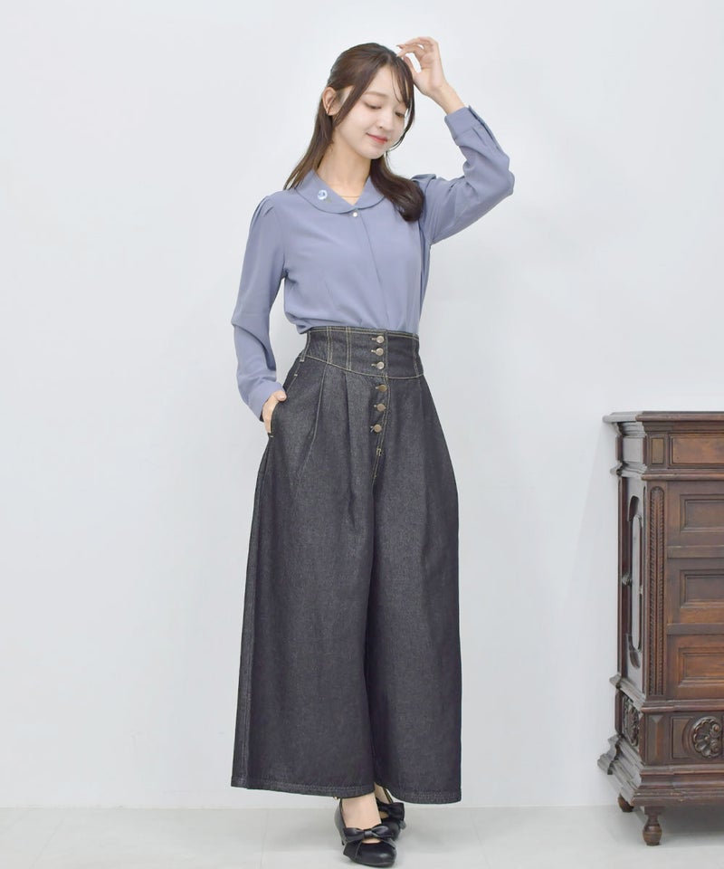 blue gray / 168cm / タイを外した状態