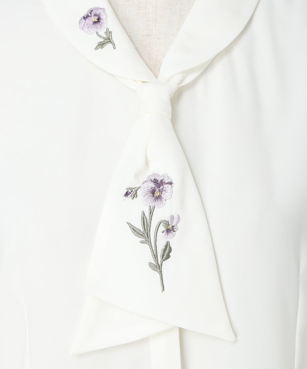 刺繡 (off white)