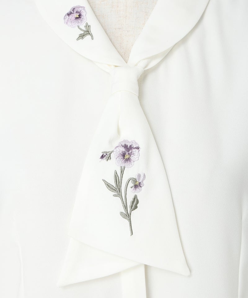 刺繡 (off white)