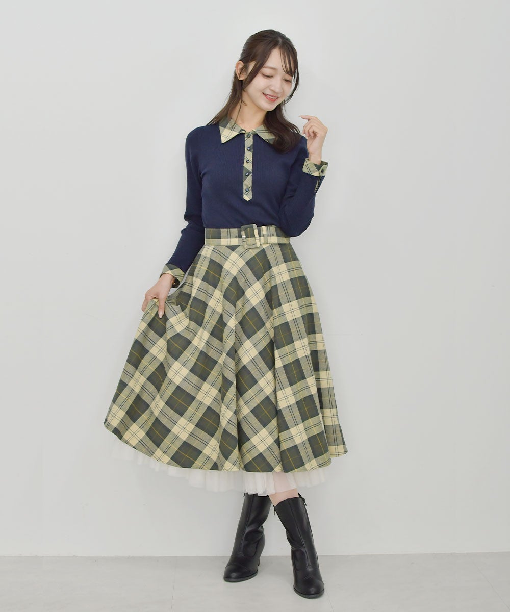 green×beige / 168cm