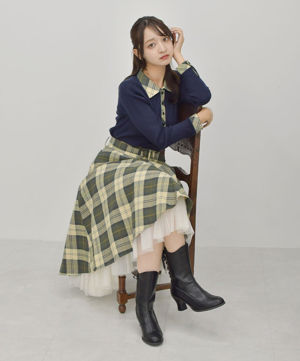 green×beige / 168cm