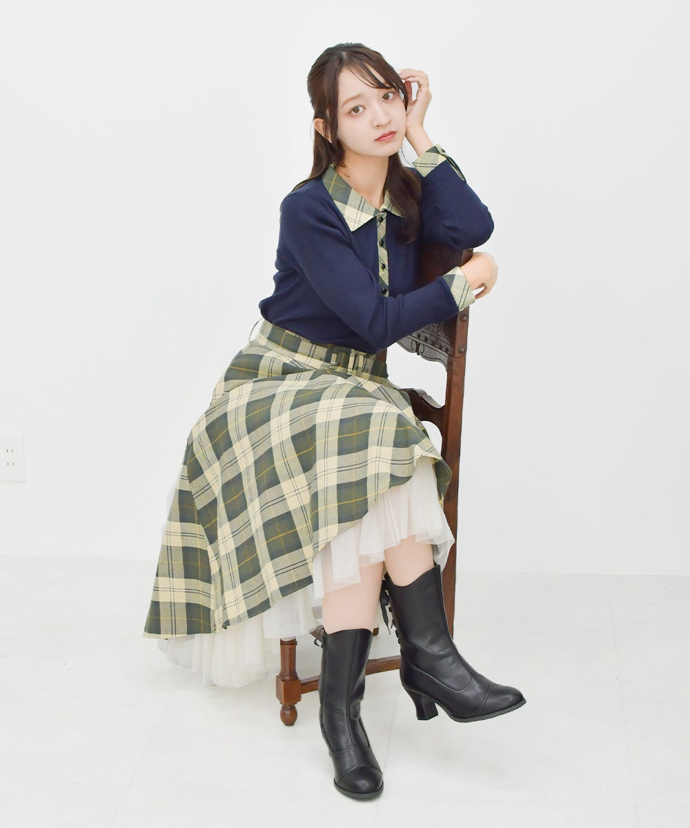 green×beige / 168cm