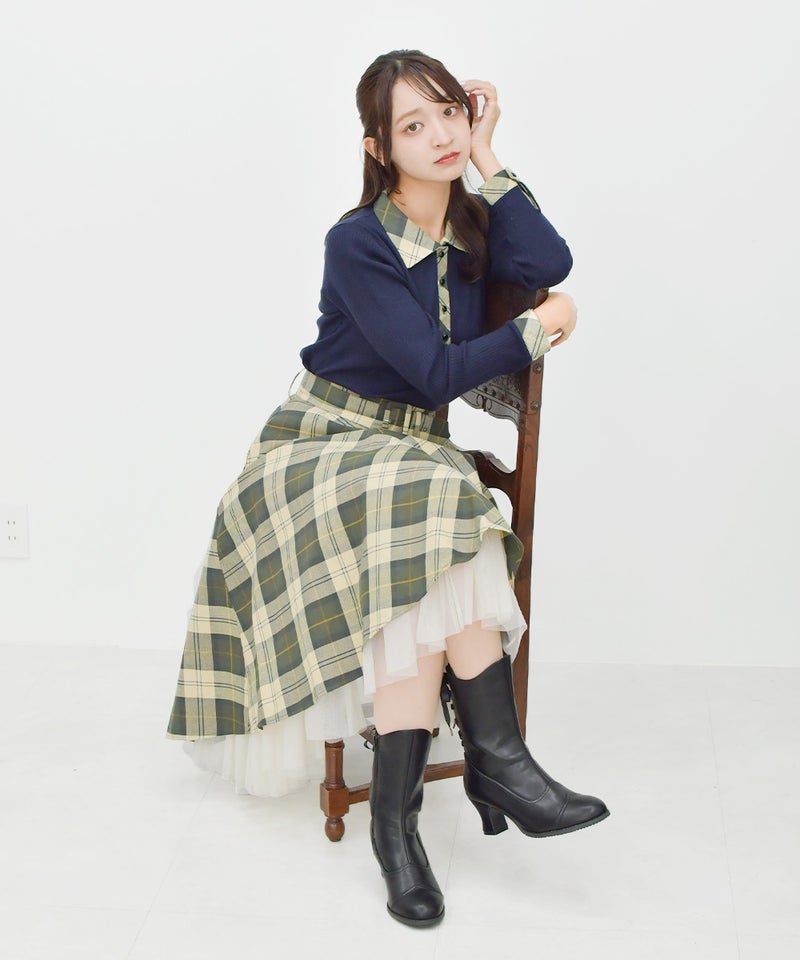 green×beige / 168cm