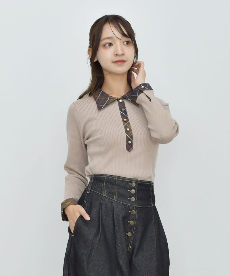 beige×brown / 168cm
