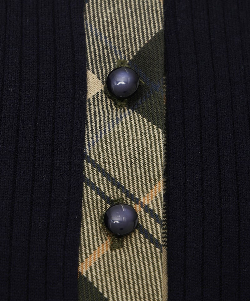 釦 (navy×green)
