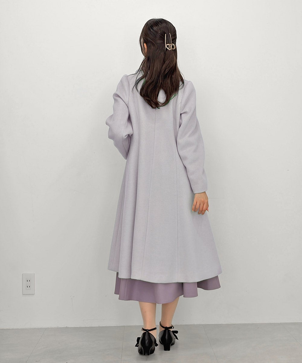 ご予約】ローズ刺繍開衿ロングコート/an another angelus [60BD03j007