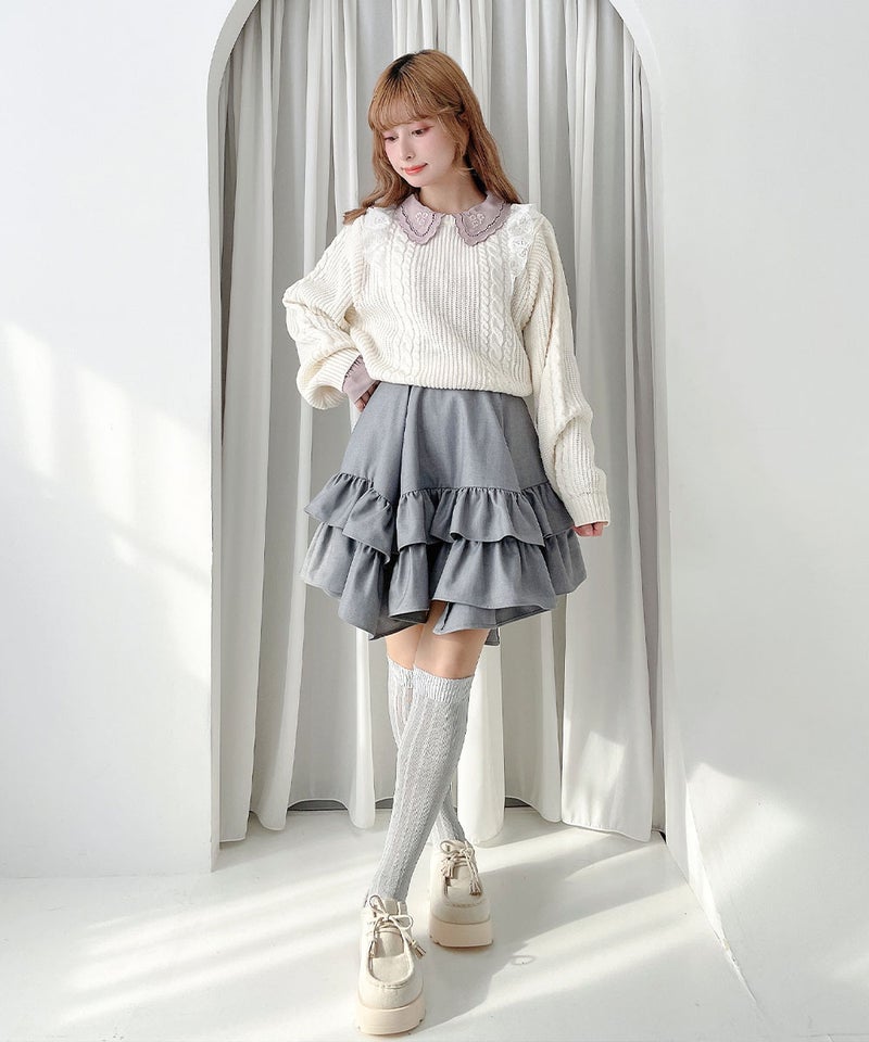 pink / 152cm / ニットとのレイヤード