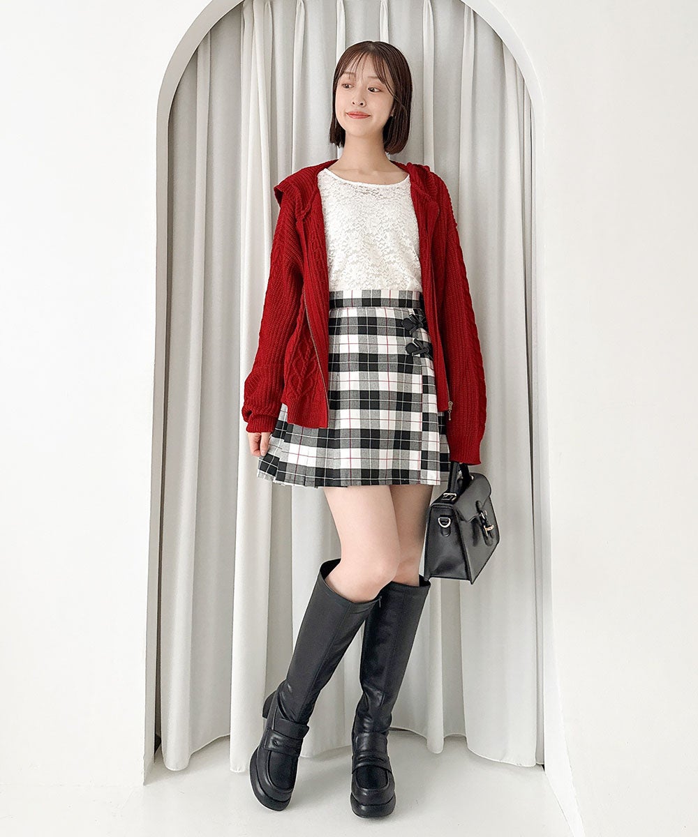 red / 165cm / リボンを外した状態