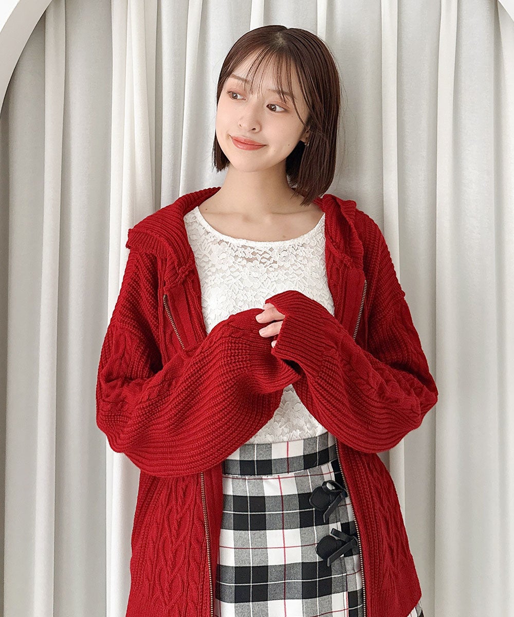 red / 165cm / リボンを外した状態