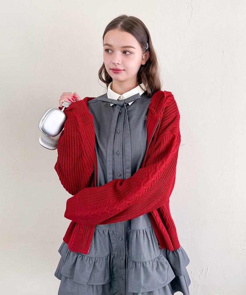red / 172cm / リボンを外した状態