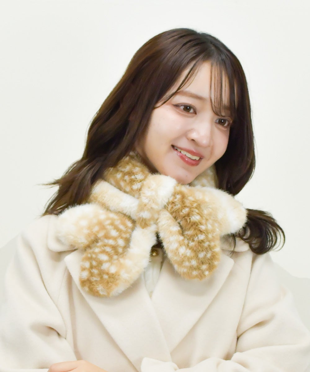 beige×white