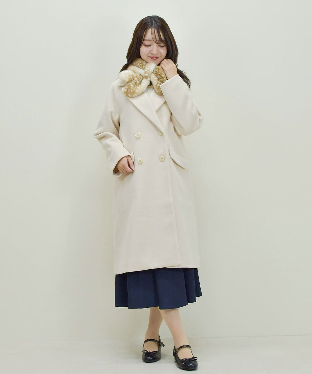 beige×white