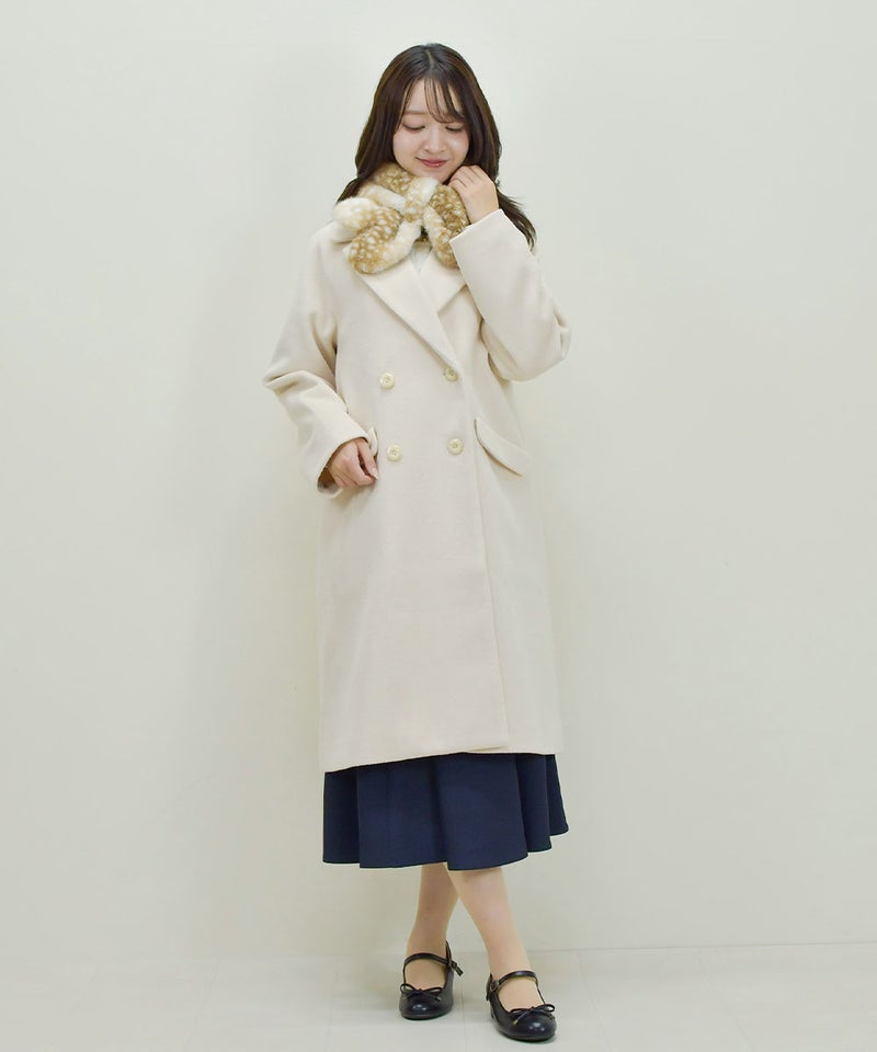 beige×white